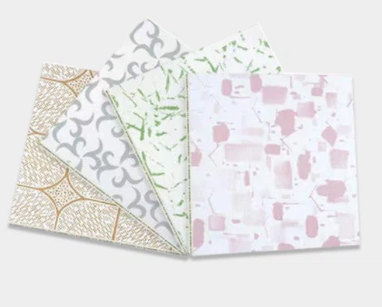 Placă decorativă cu flori pictate colorate Taishan